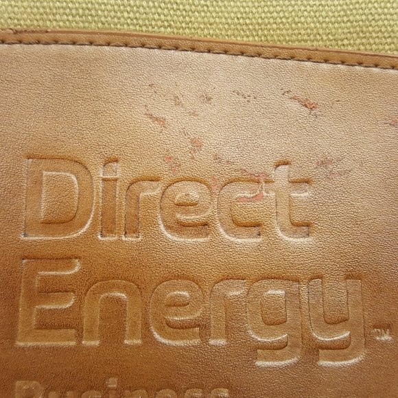 Cutter & Buck Messenger Bag Canvas/Leather *Embossed, AS IS - Picture 3 of 16